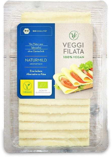 Produit végétalien A'LA tranches de fromage BIO 150 g - VEGGI FILATA