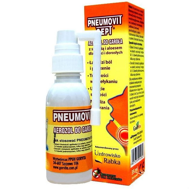 Pneumovit sept spray pour la gorge 35 ml GORVITA