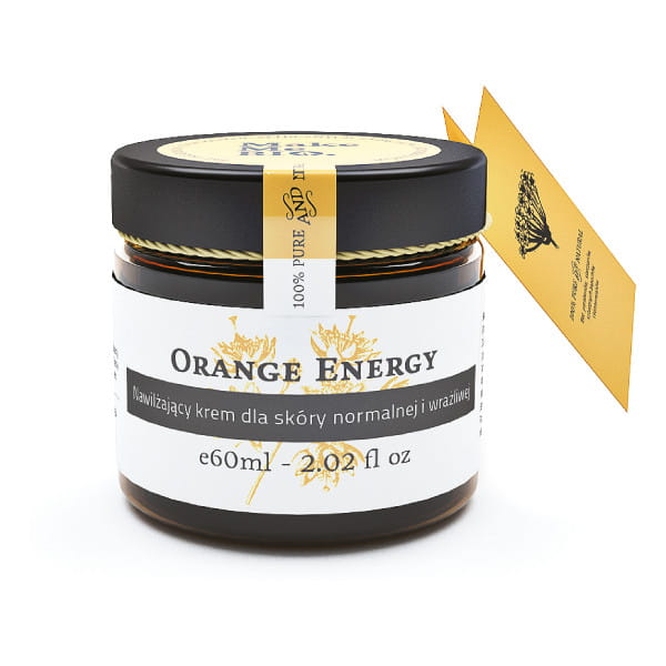 Crème hydratante peaux normales 60ml orange energy MAKE ME BIO