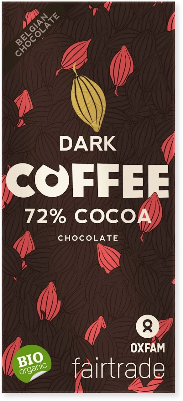 Chocolat amer aux morceaux de café équitable BIO 100 g - OXFAM