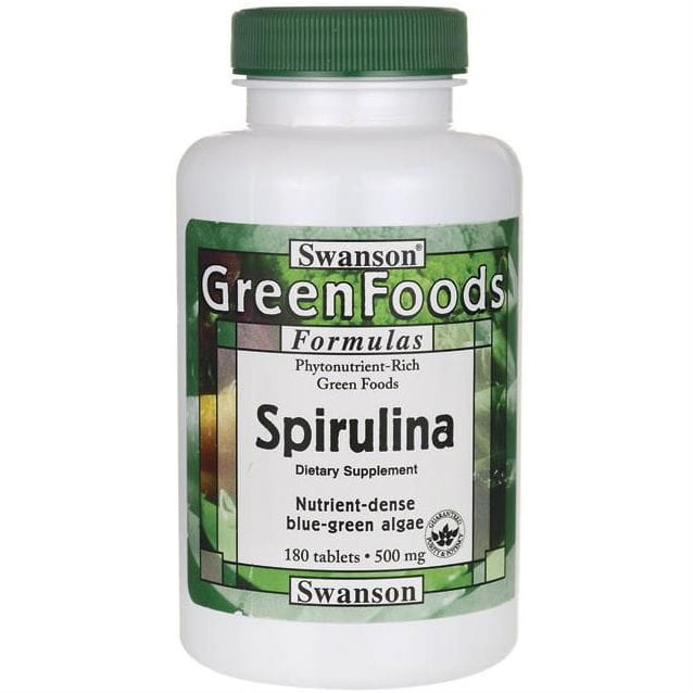 Spiruline naturelle 500 mg 180 comprimés par SWANSON