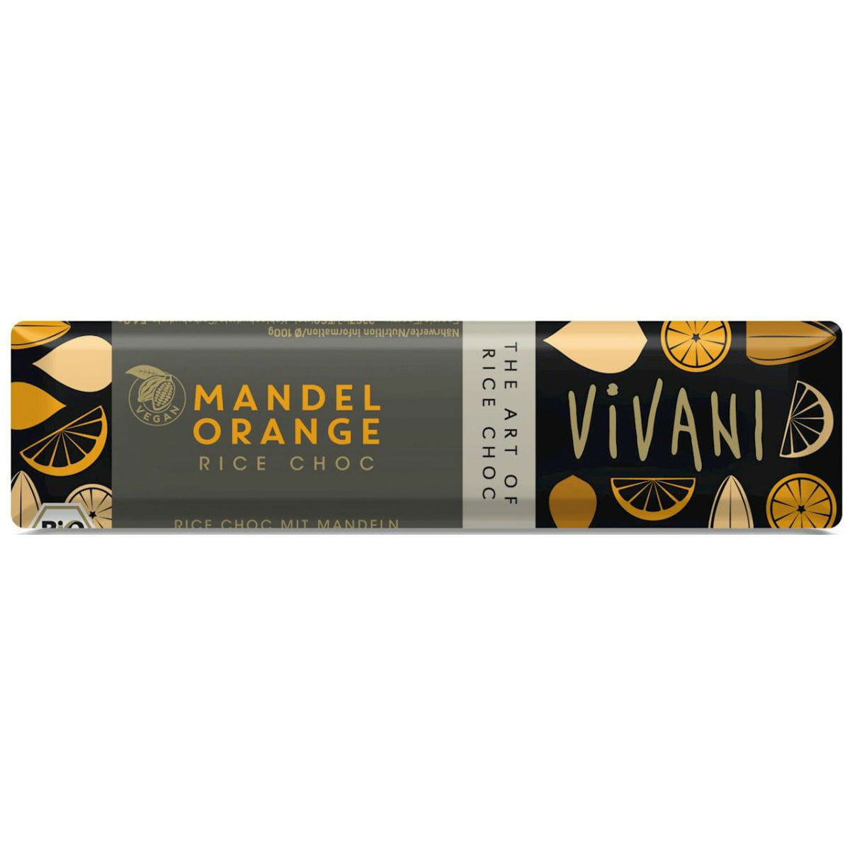 Barre à l'orange et aux amandes (sur une boisson de riz) BIO 35 g - VIVANI