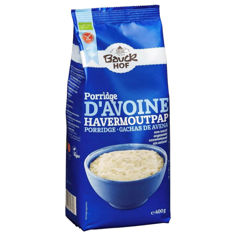 Un mélange de flocons pour faire de la bouillie sans gluten BIO 400 g - BAUCK HOF