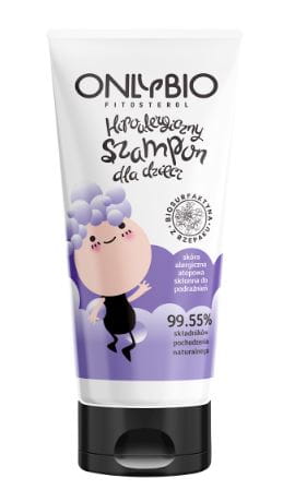 Shampoing hypoallergénique pour cheveux d'enfants, peaux allergiques tube 200 ml - UNIQUEMENT BIO