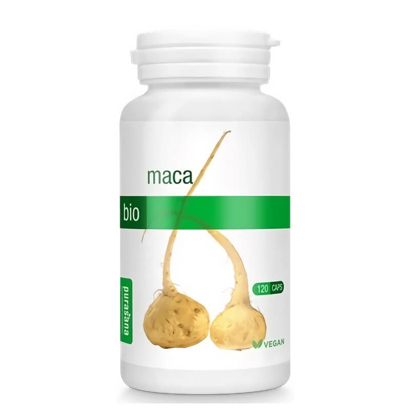 Maca en capsules BIO 444 g (120 pièces) - PURASANA