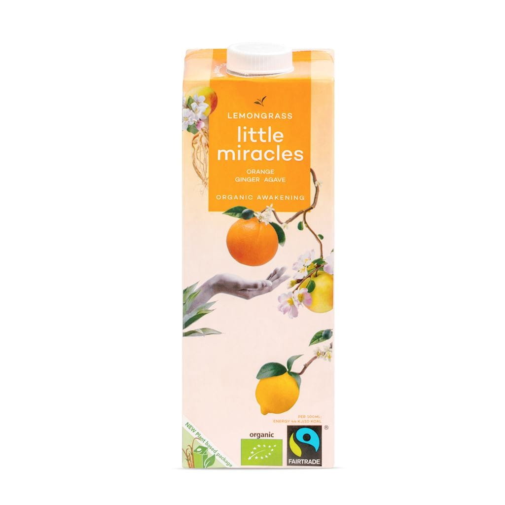 Une boisson rafraîchissante au goût de citronnelle, orange, gingembre BIO 1000 ml - LITTLE MIRACLES