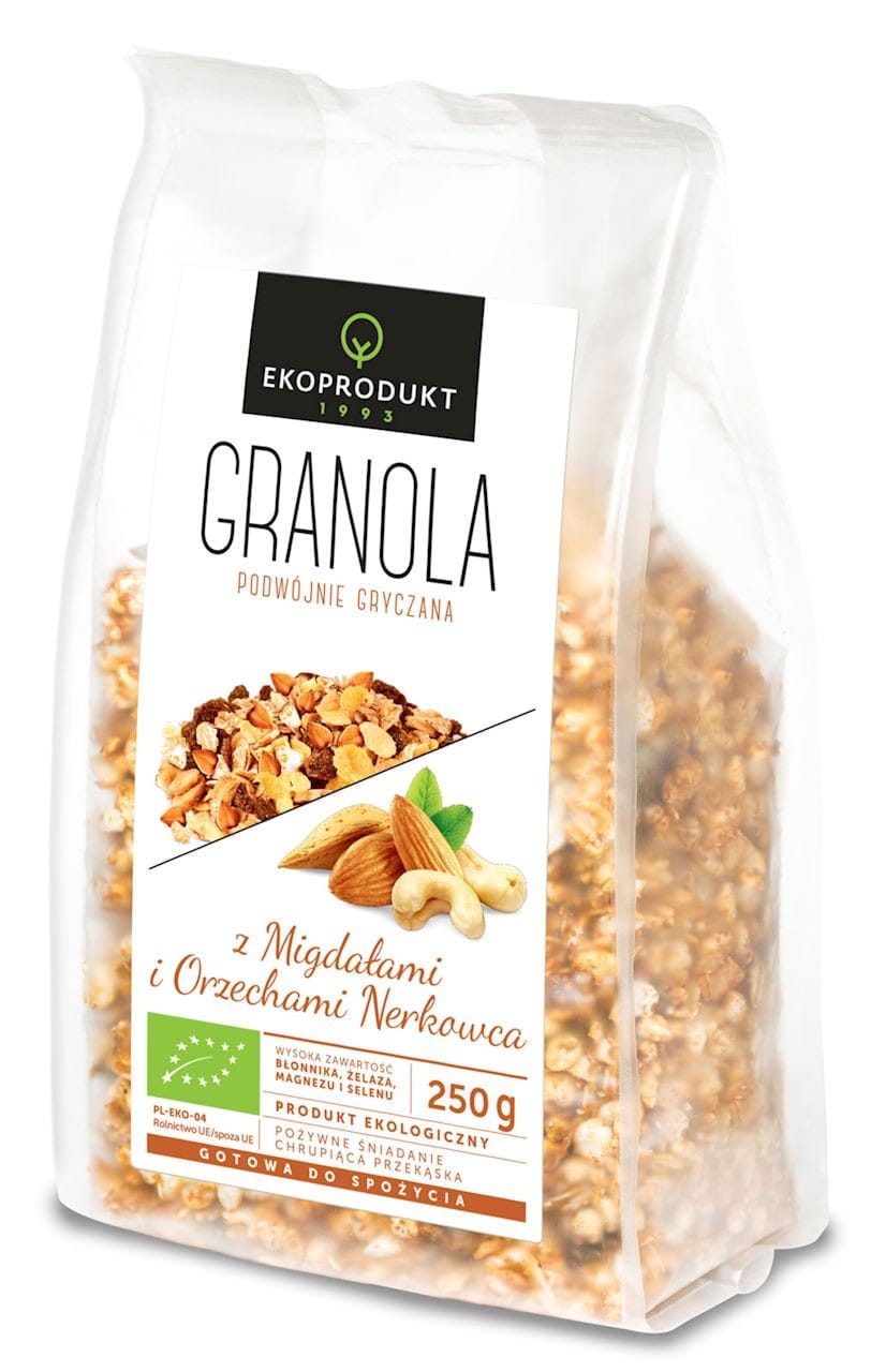 Granola aux amandes et noix de cajou BIO 250 g - EKOPRODUKT