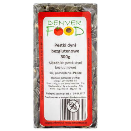 Graines de courge sans gluten 300g DENVER FOOD