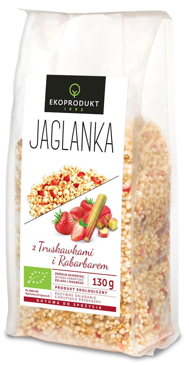 Millet aux fraises et rhubarbe BIO 130 g - EKOPRODUKT