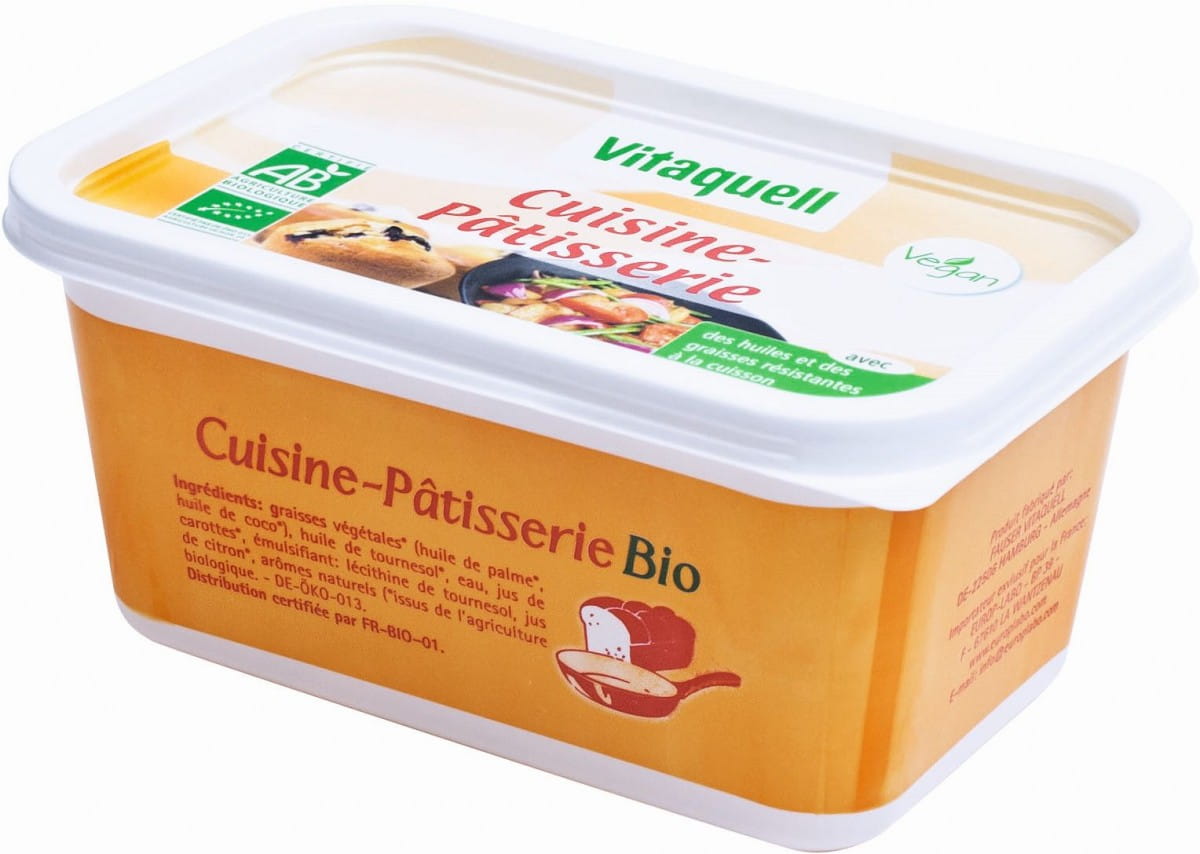 Margarine pour cuire et frire BIO 500 g - VITAQUELL