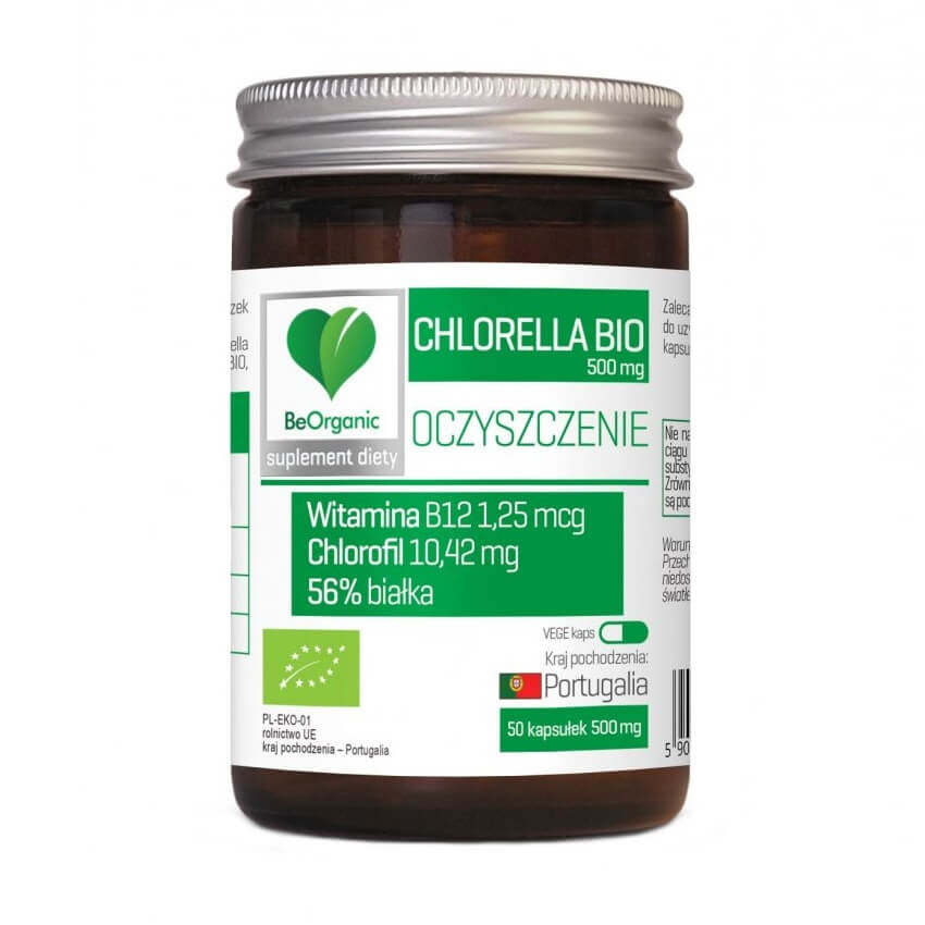 Chlorelle BIO 500 MG assainissante 50 gélules de beorganic MEDICALINE