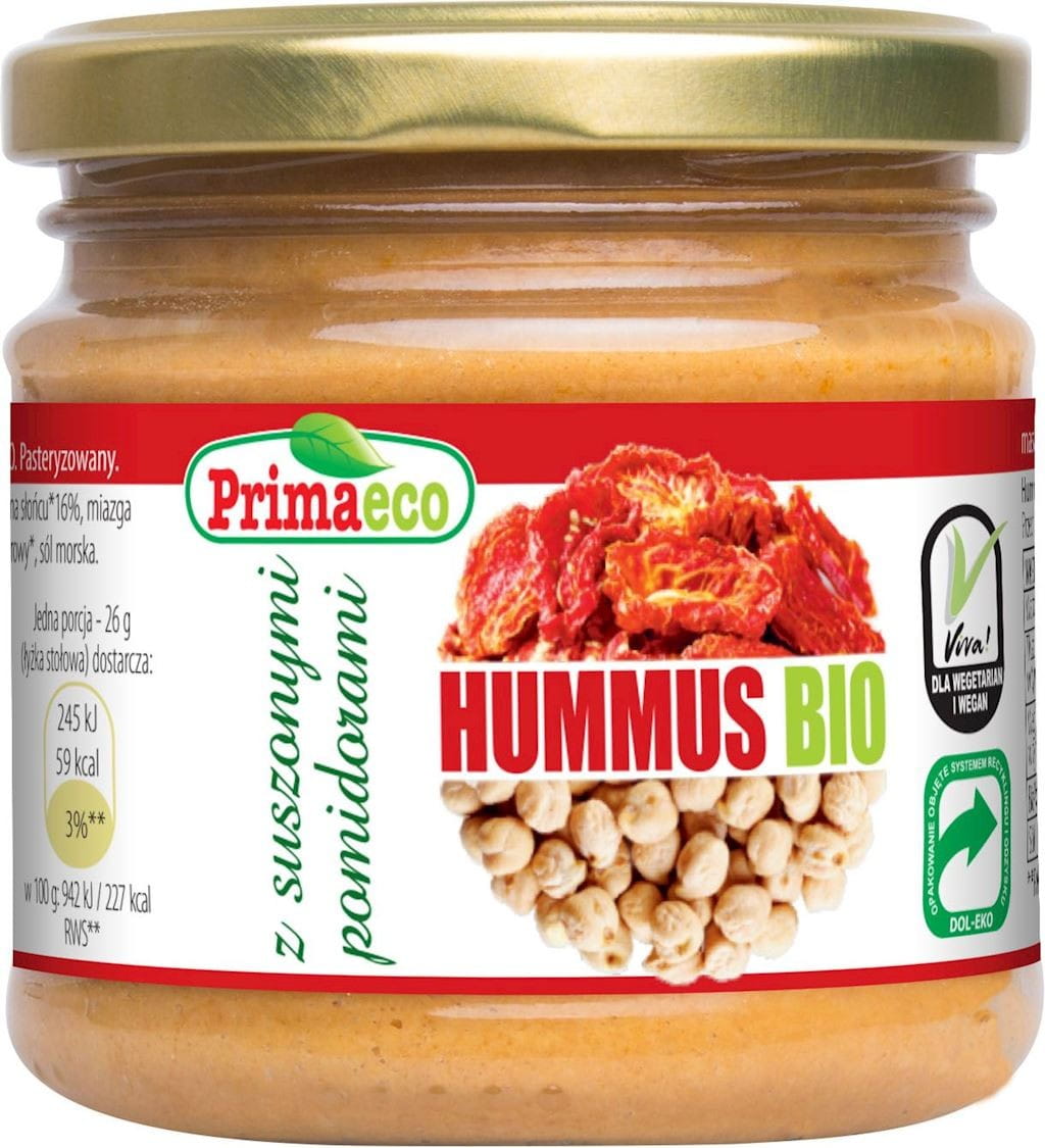 Houmous aux tomates séchées BIO 160 g - PRIMAECO