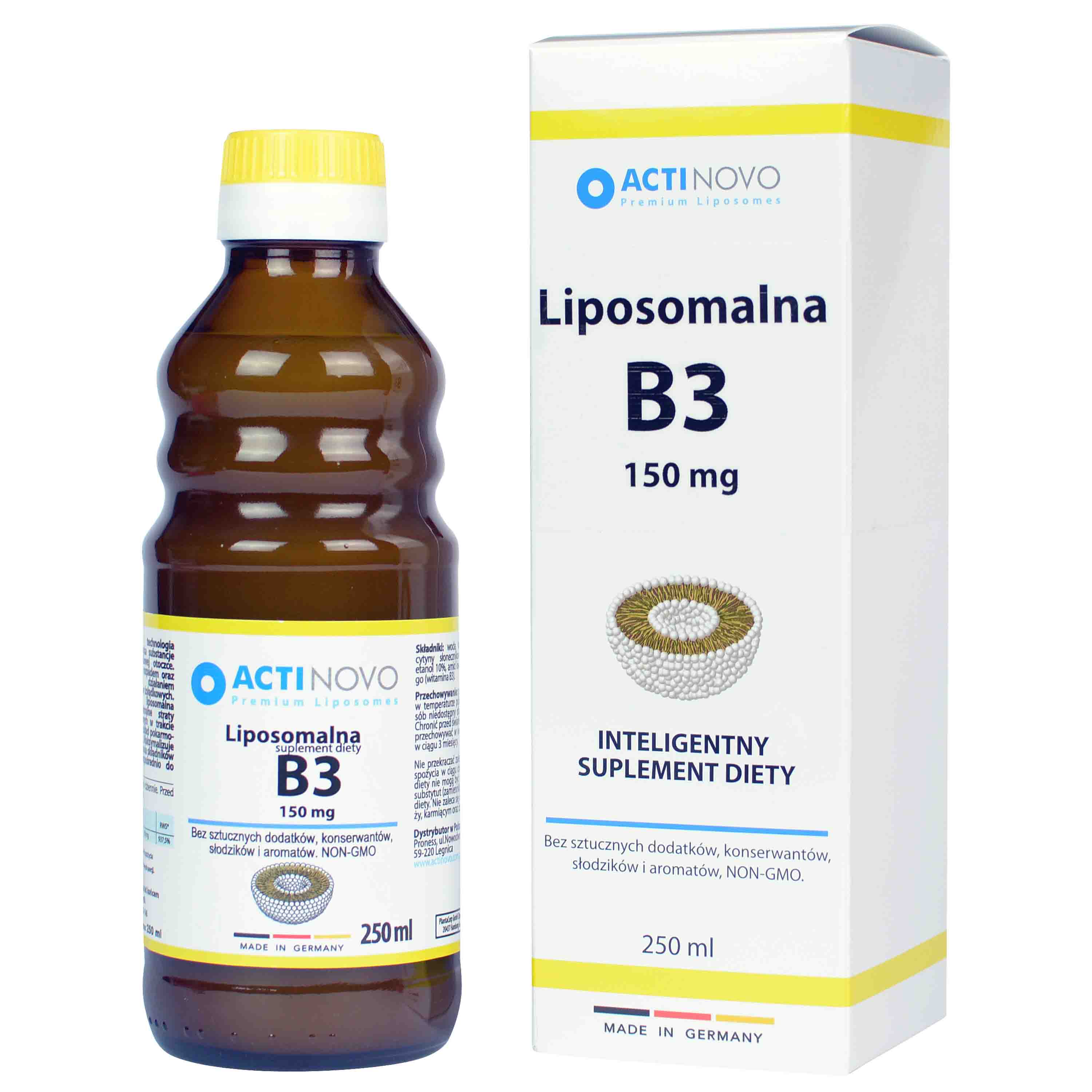Vitamine B3 liposomale 150mcg 50 portions 250ml - ACTINOVO