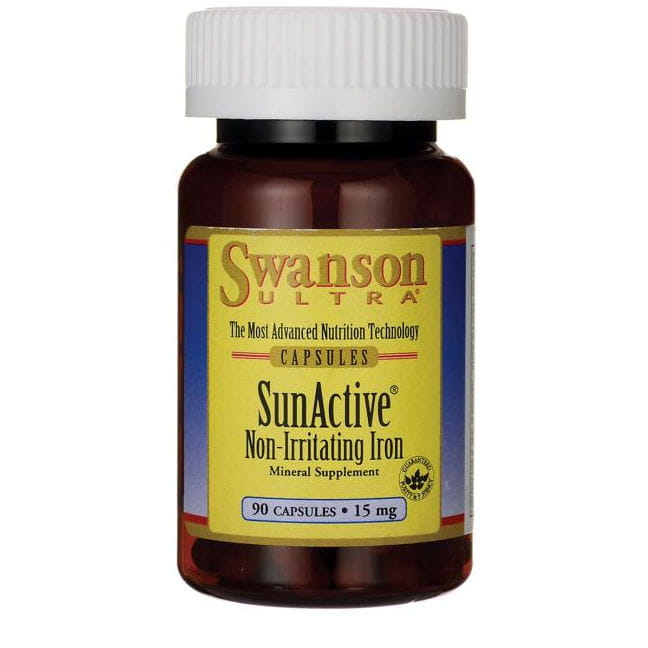 Sunactive fer 15mg 90 gélules SWANSON