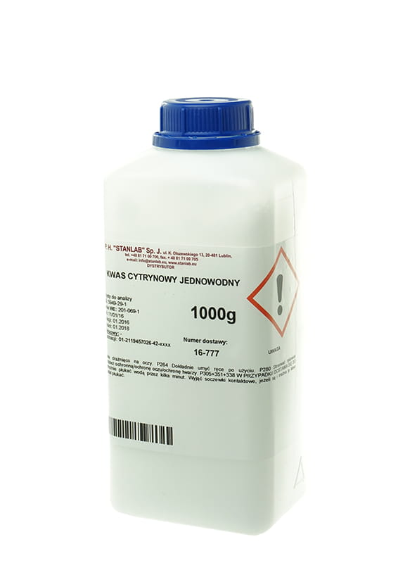 Acide citrique monohydraté pour 1 kg STANLAB