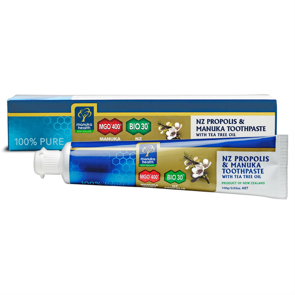 Dentifrice au miel de manuka MGO 400 + propolis bio30 et huile d'arbre à thé 100g MANUKA HEALTH NEW ZELAND