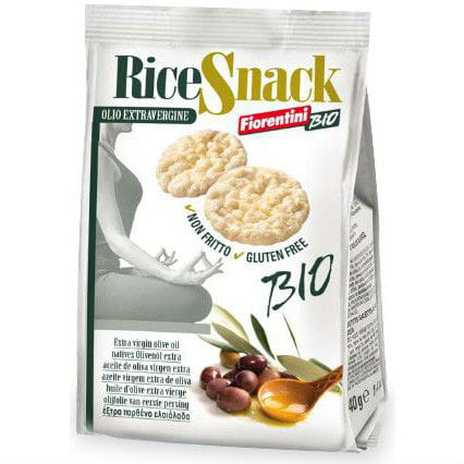 Anneaux de riz à l'huile d'olive extra vierge sans gluten BIO 40 g - FIORENTINI