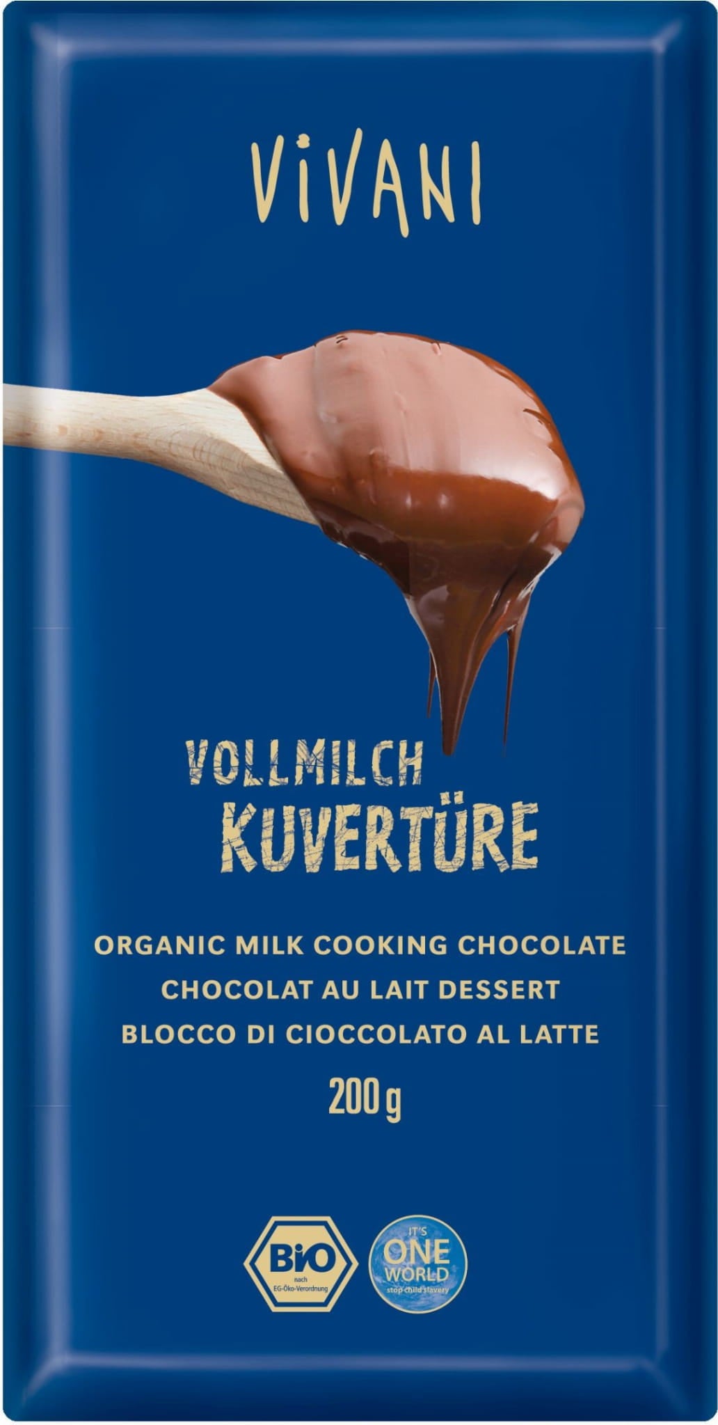 Lait de couverture pour cuisson BIO 200 g - VIVANI