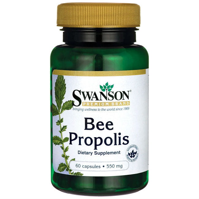 Propolis d'abeille propolis d'abeille 550mg 60 gélules de SWANSON