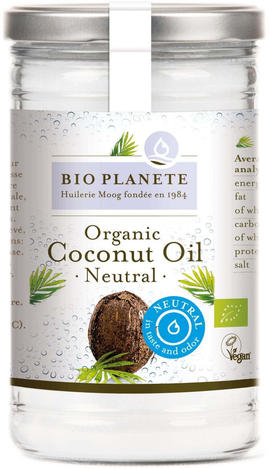 Huile de Coco, sans odeur BIO 1000 ml - BIO PLANETE