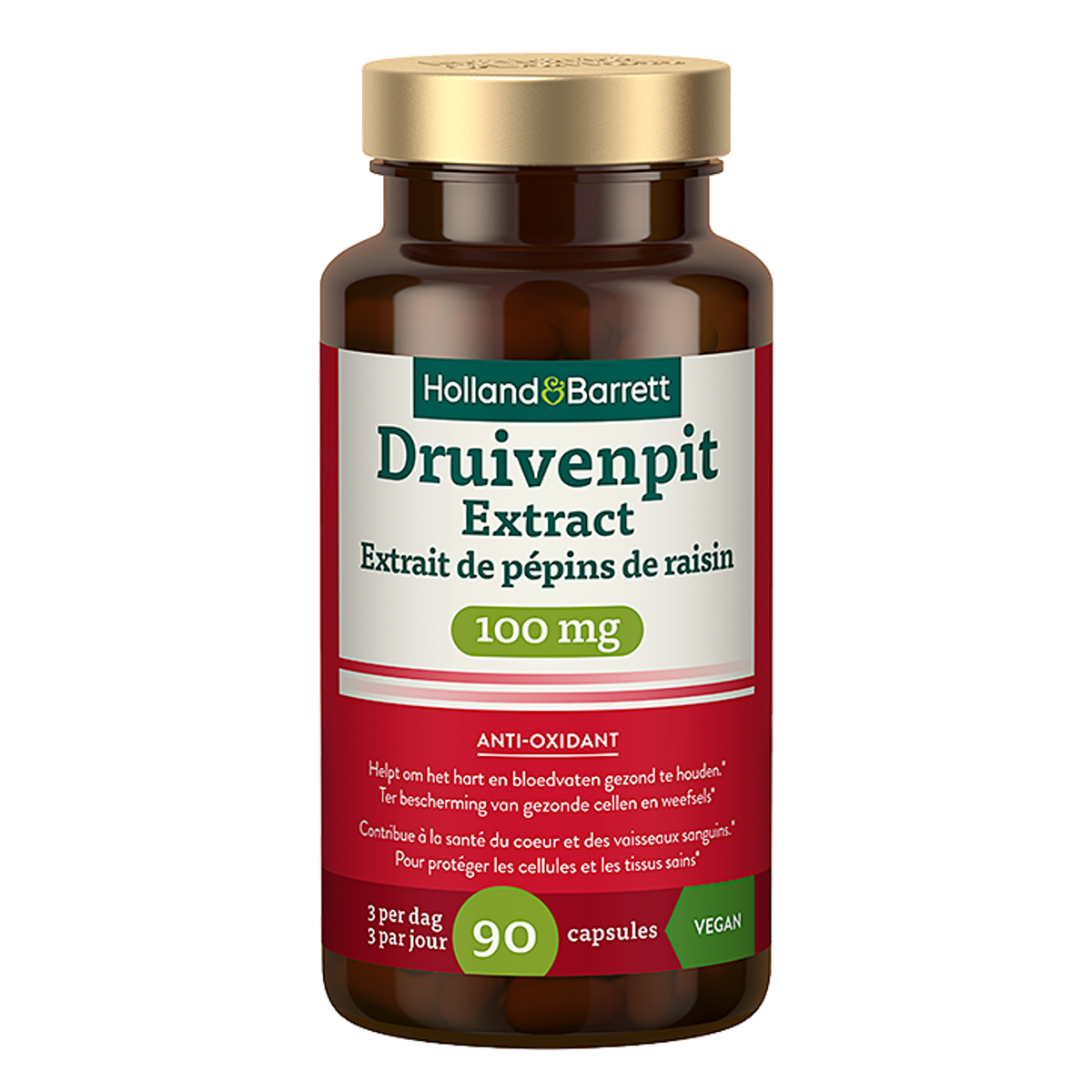 Extrakt z hroznových jader 100 tobolek HOLLAND & BARRETT