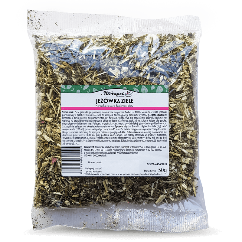 Échinacée en herbes 50 g HERBAPOL DDM: 10-2026