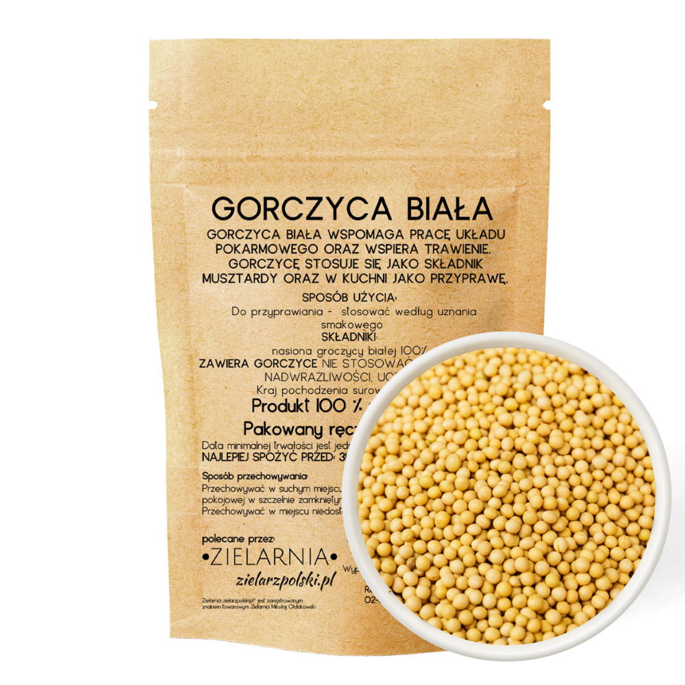 Graines de moutarde blanche, 50 g, ZIELARZPOLSKI DDM: 09-2026