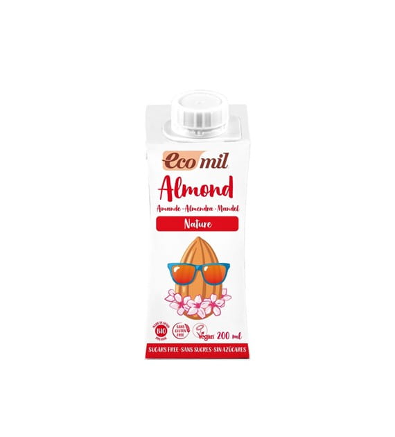 Boisson à l'amande sans sucre BIO 200 ml Ecomil DDM: 09-2026
