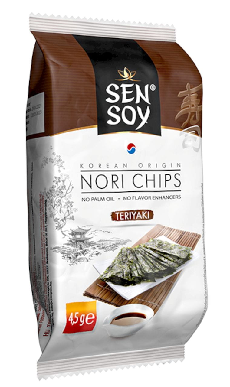 CHIPS AU NORI ET AU TERIYAKI 4,5 g - SEN SOY DDM: 09-2026