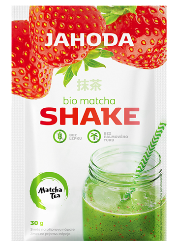 SHAKE EN POUDRE AU MATCHA ET AUX FRAISES, SANS GLUTEN, BIO, 30 g - AMYLON DDM: 11-2026