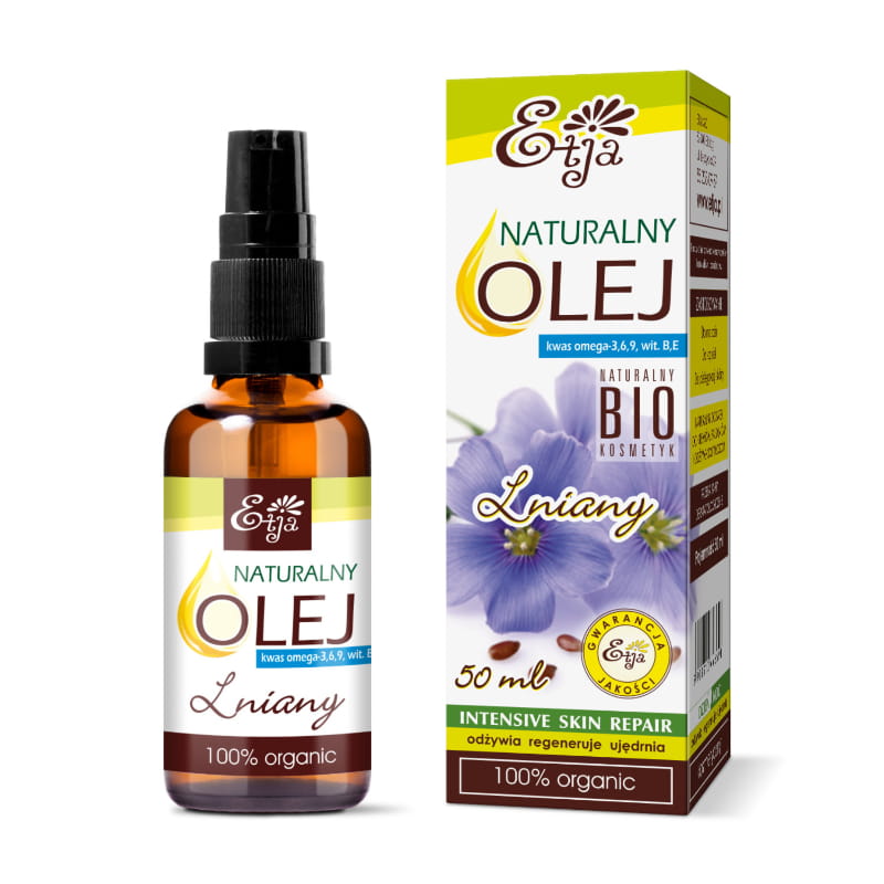 Huile de lin bio pressée à froid 50 ml ETJA DDM: 09-2026