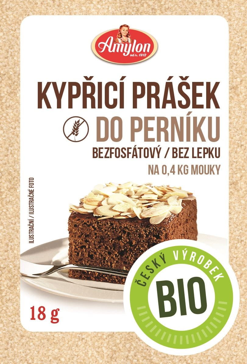 Poudre à lever avec mélange d'épices pour pain d'épices, sans gluten, bio, 18 g - Amylon DDM: 09-2026