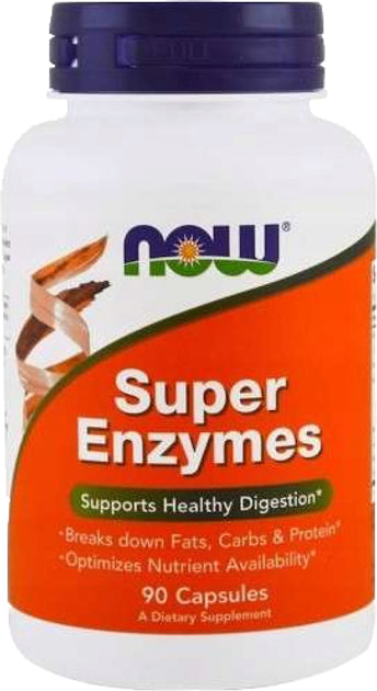 Super enzymes 90 gélules NOW FOODS