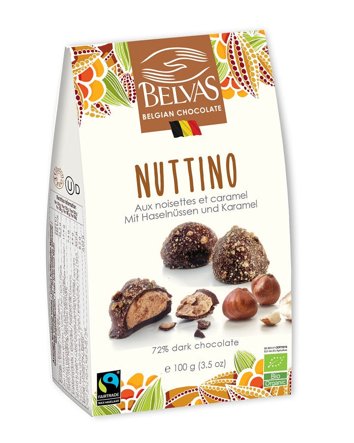 BELVAS 유기견과가 들어간 공정무역 벨기에 초콜릿 100g