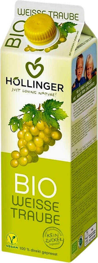 Jus de raisin blanc NFC bio 1 L - Hollinger DDM: 10-2026