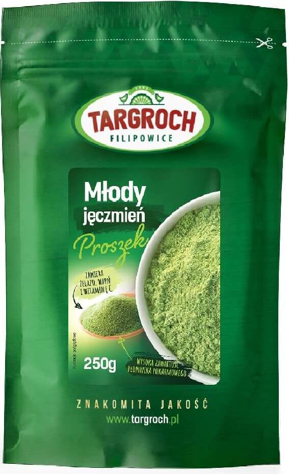 Poudre d'orge jeune, orge verte, 250 g, Targroch DDM: 10-2026