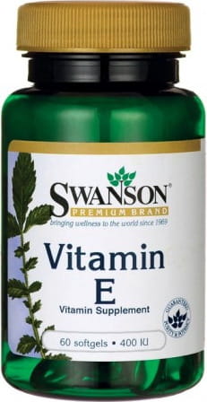 Vitamine E 400 UI 60 gélules SWANSON DDM: 09-2026