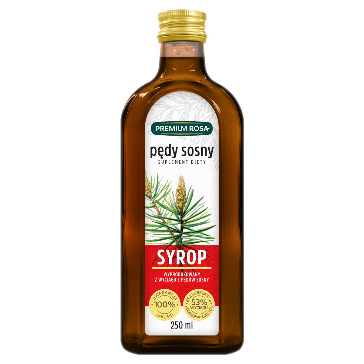 250 ml de sirop de pousses de pin PREMIUM ROSA
