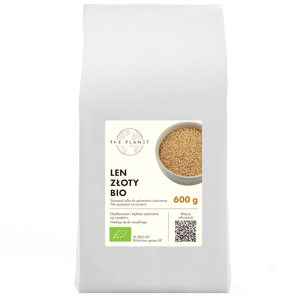 LIN D'OR (GRAINES DE LIN) BIO 600 g - THE PLANET DDM: 11-2026