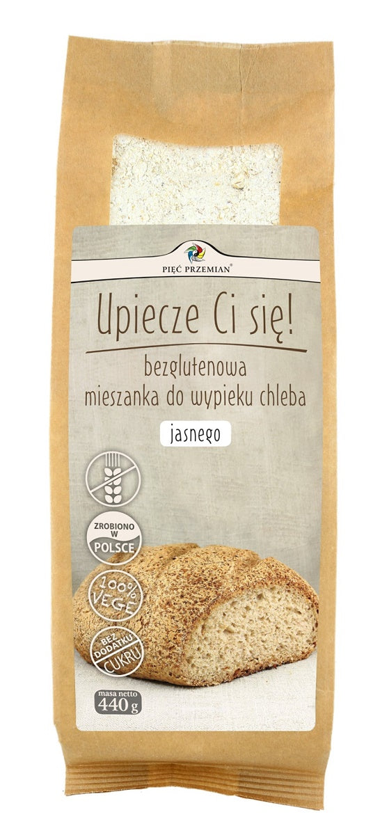 A pale, gluten-free bread baking mix 440g FIVE CHANGES