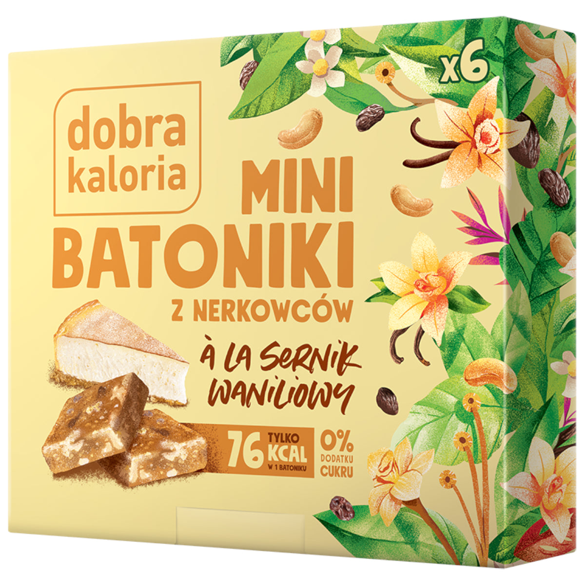 A'LA ミニバー カシューナッツ バニラ チーズケーキ味 (6 x 17g) GOOD KALORIA