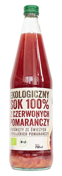 红色橙汁 100% 有机 750 毫升 EKOWITAL