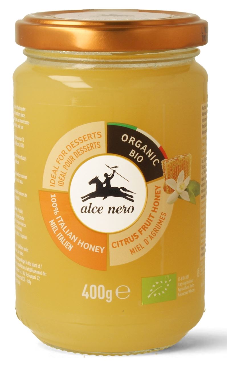MIEL BIO AUX FLEURS D'AGRUMES 400 g - ALCE NERO