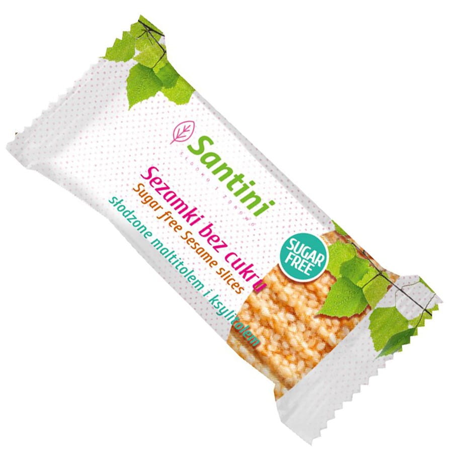 Petits biscuits au sésame sans sucre Santini, 27 g DDM: 10-2026