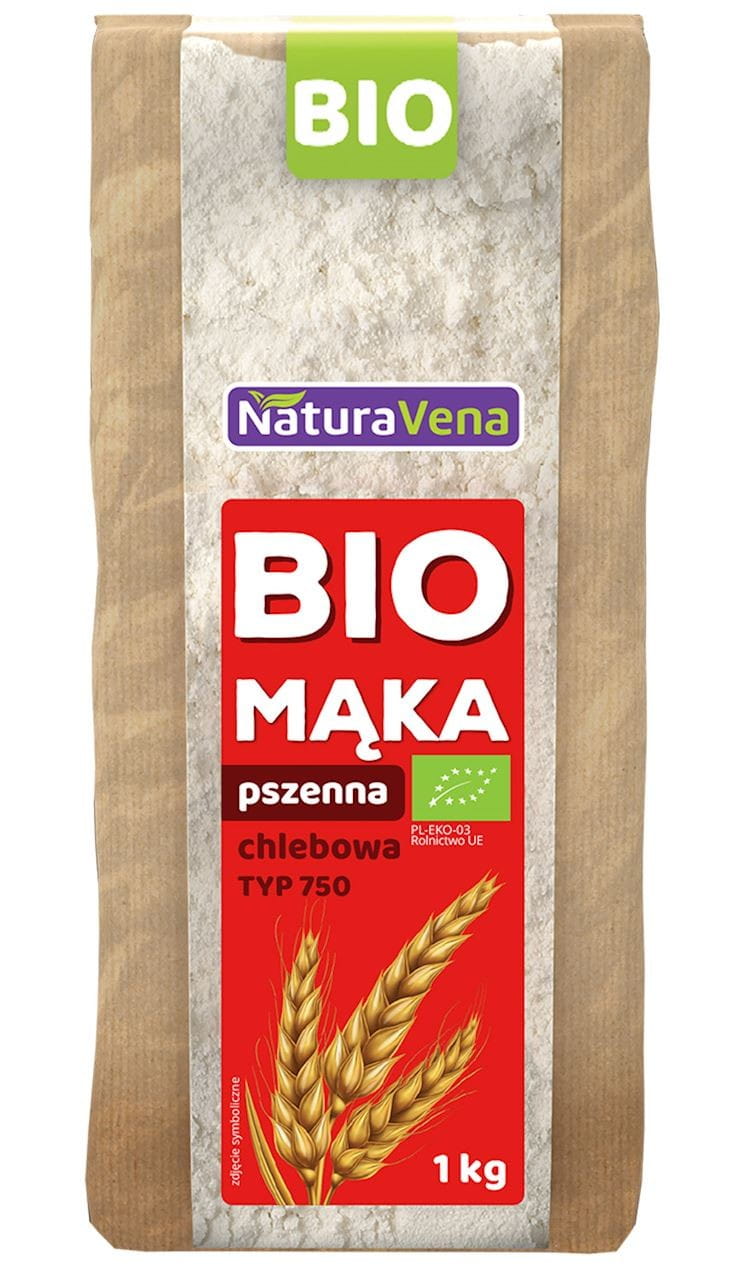 FARINE DE BLÉ POUR PAIN TYPE 750 BIO 1 kg - NATURAVENA DDM: 10-2026