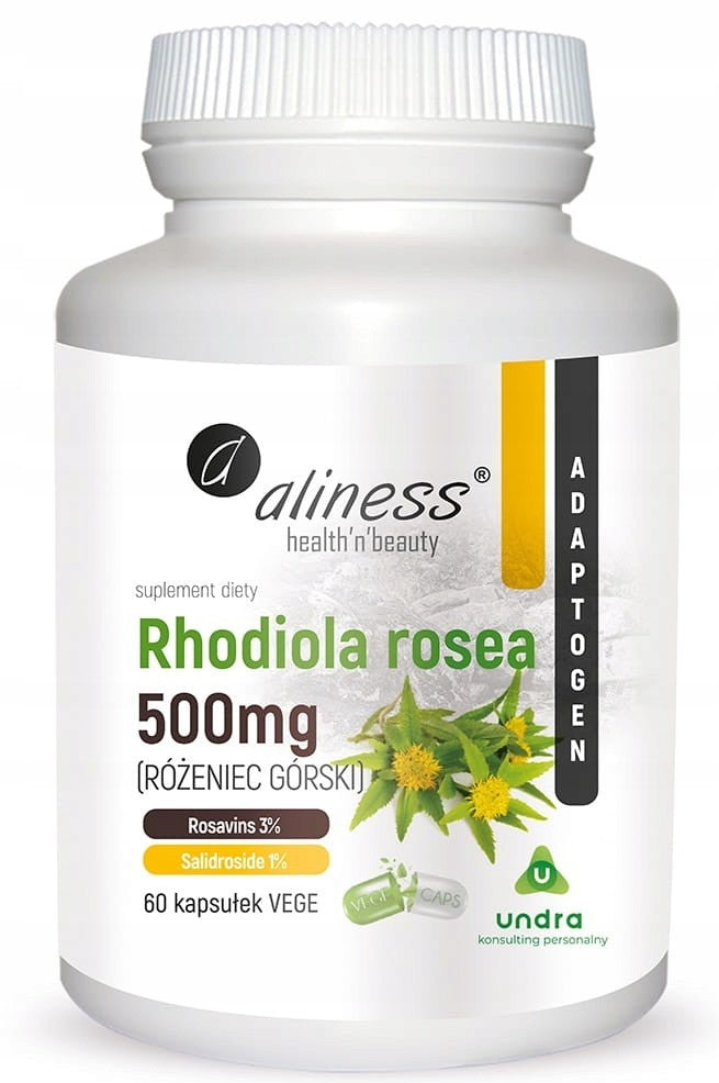 Extrakt z Rhodiola rosea 500 MG 100 kapslí ALINESS