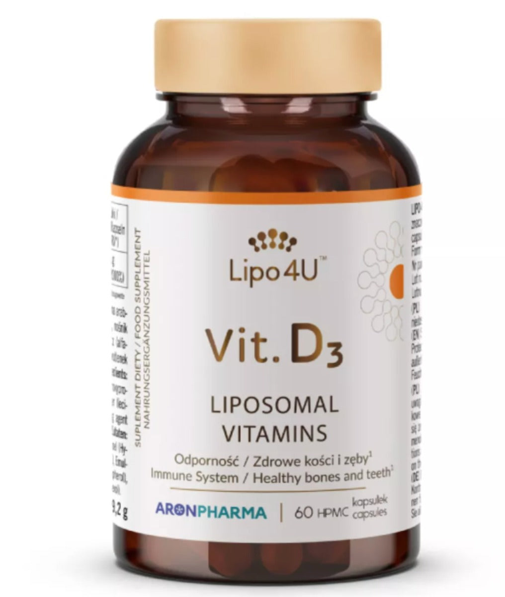 Aronpharma Lipo 4U Vit. D3 Vitamine D3 liposomale 60 kapslar