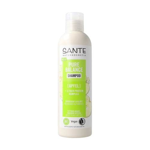 NORMALISIERENDER SCHAMPOOM FÜR ÜBERMÄSSIG FETTIGES HAAR - APFEL UND PROTEIN COMPLEX ECO 250 ml - SANTE