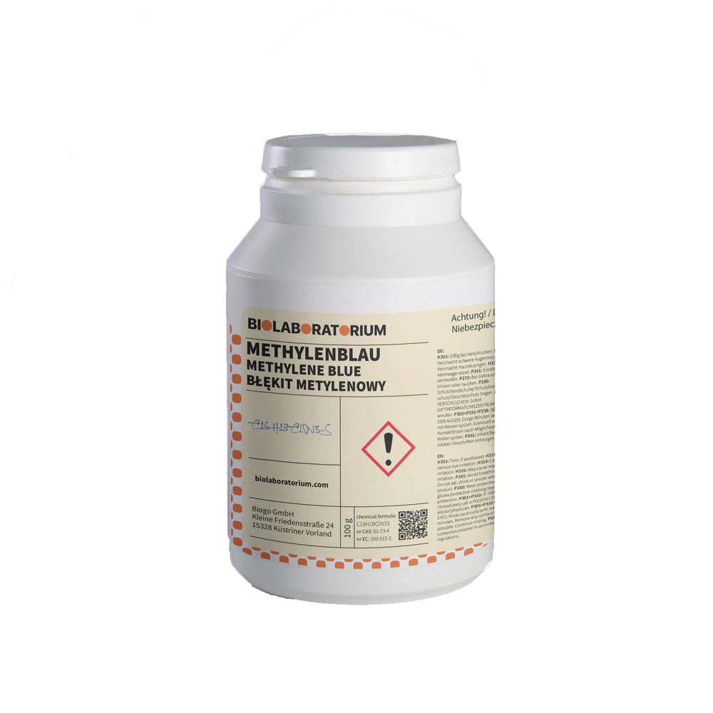 Solution de BLEU DE METHYLENE 0,1% – pure 100 ml BIOLABORATORIUM