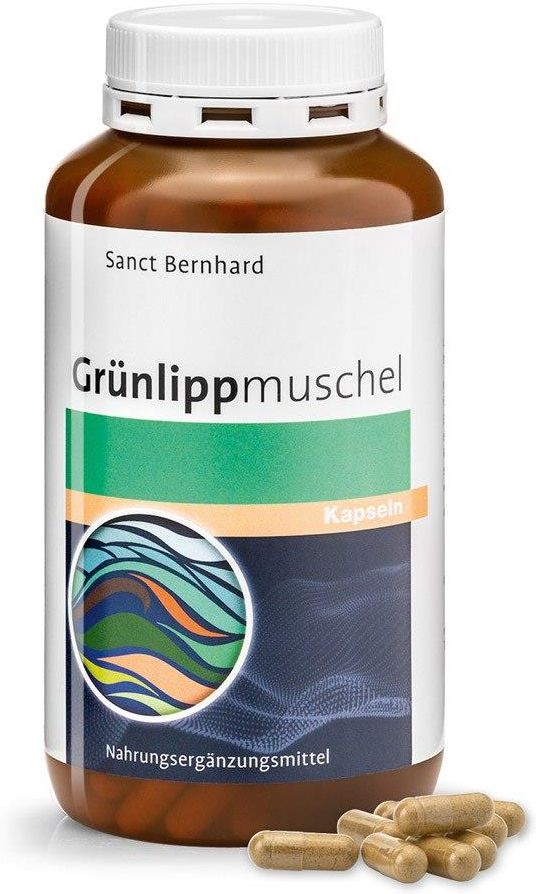 Koncentrat af grønlæbede muslinger 340 kapsler KRAUTERHAUS SANCT BERNHARD